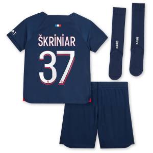 PSG Kids Home Kit Jersey 2023 2024 Skriniar (2)