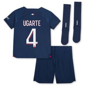 PSG Home Child Kit Jersey 2023 2024 Ugarte (2)