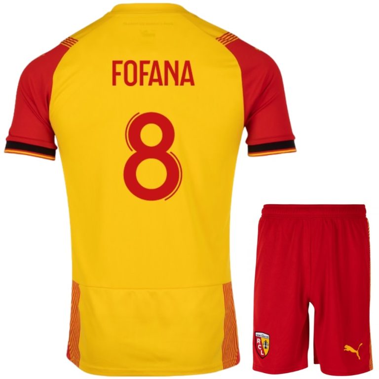 RC Lens Home Child Kit Jersey 2023 2024 Fofana (1)