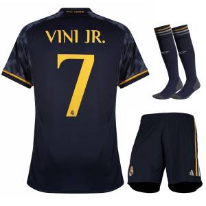 Maillot Kit Enfant Real Madrid Extérieur 2023 2024 Vini Jr (1)