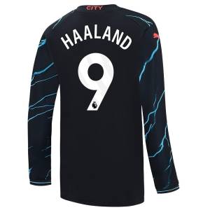Manchester City 2023 2024 Third Long Sleeve Jersey Haaland (1)