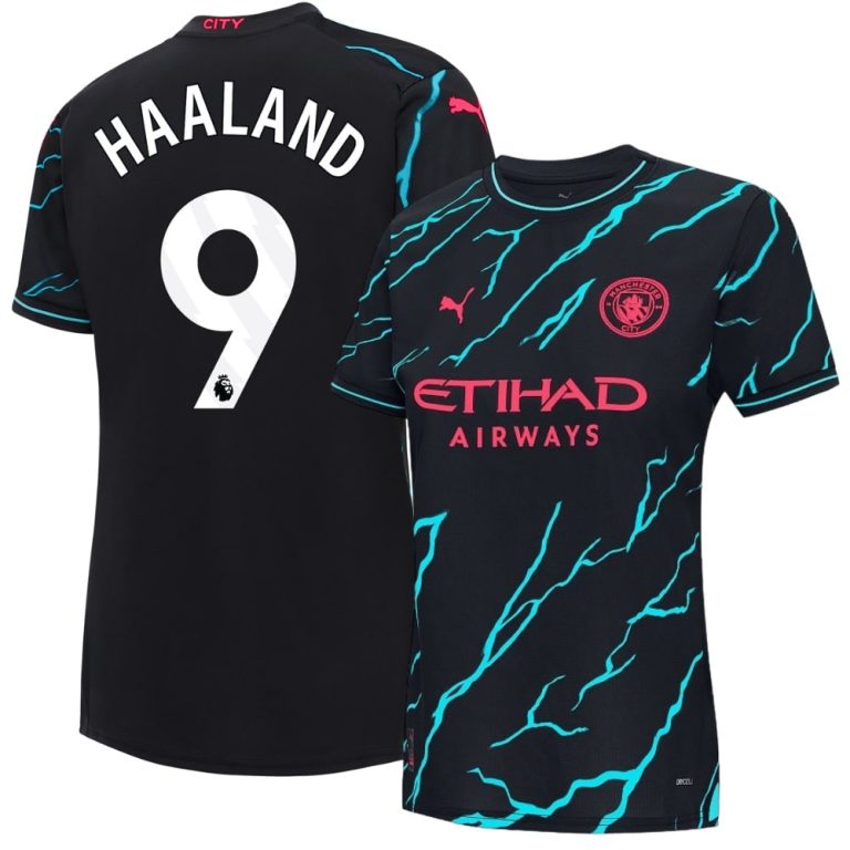 Manchester City Third Shirt 2023 2024 Woman E.Haaland (1)