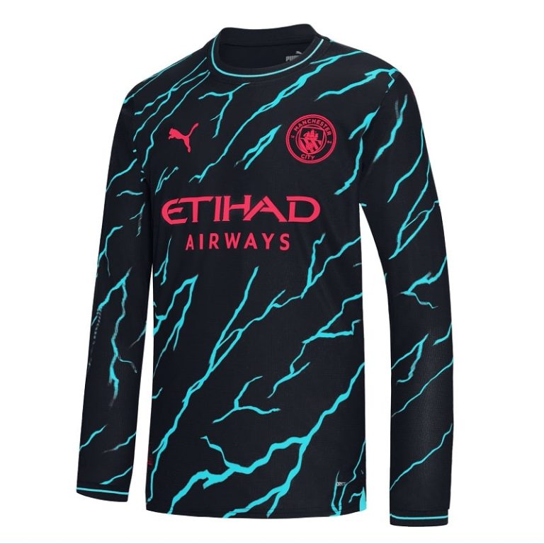 Manchester City Third Shirt 2023 2024 long sleeves (1)