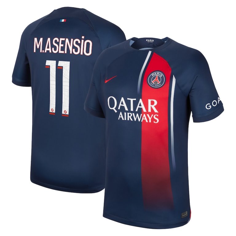 PSG Home Shirt 2023 2024 M.Asensio (1)