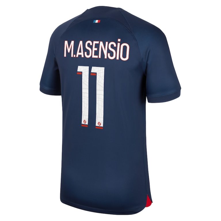 PSG Home Shirt 2023 2024 M.Asensio (2)