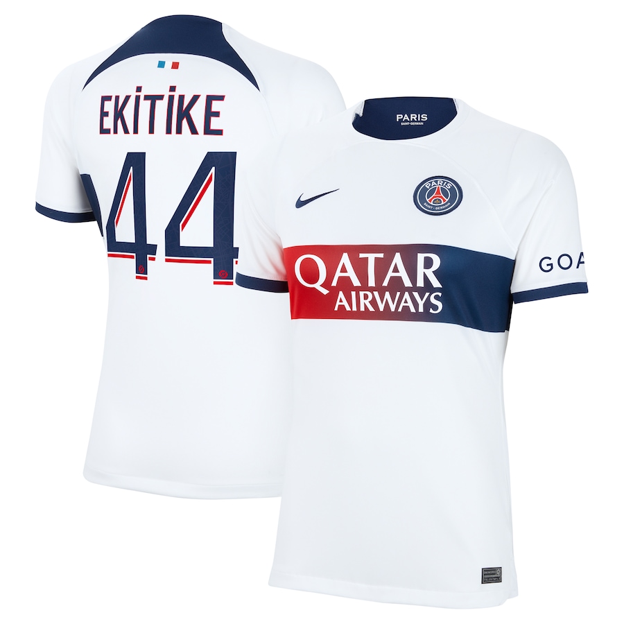 Maillot PSG Extérieur 2023 2024 Femme Ekitike (1)
