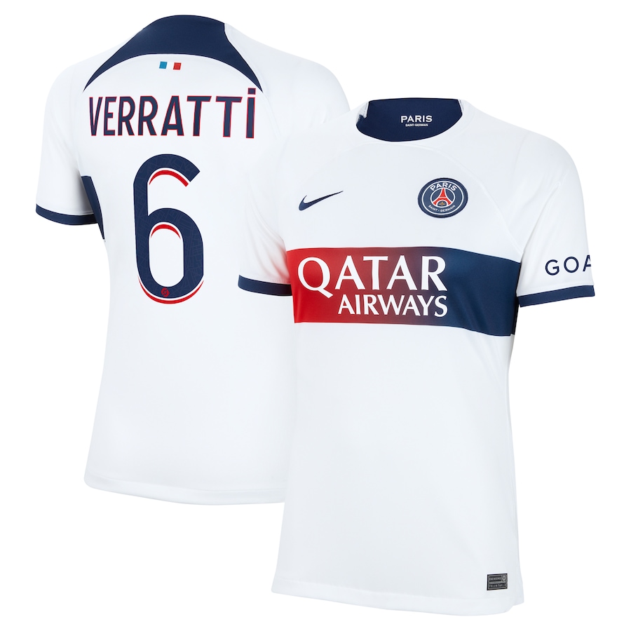 Maillot PSG Extérieur 2023 2024 Femme Verratti (1)