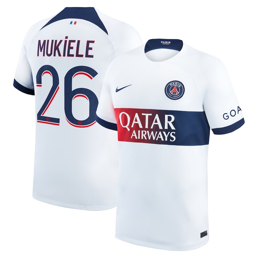 Maillot PSG Extérieur 2023 2024 Mukiele (1)