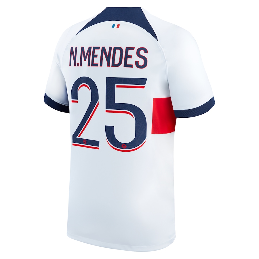 Maillot PSG Extérieur 2023 2024 N.Mendes (2)