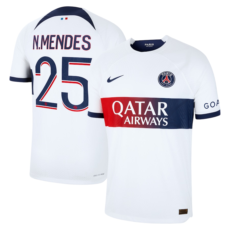 Maillot PSG Extérieur 2023 2024 N.Mendes(1)