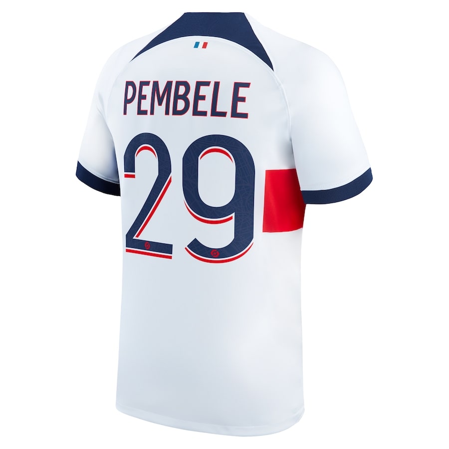 Maillot PSG Extérieur 2023 2024 Pembele (2)