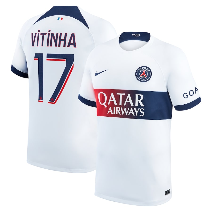 Maillot PSG Extérieur 2023 2024 Vitinha (1)