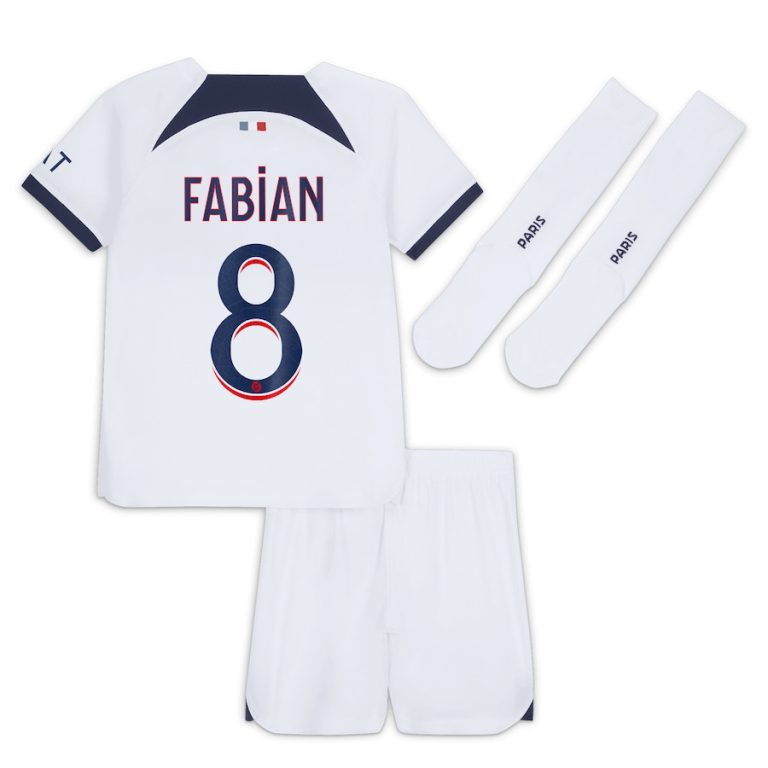 Maillot kit Enfant PSG Extérieur 2023 2024 Fabian (2)