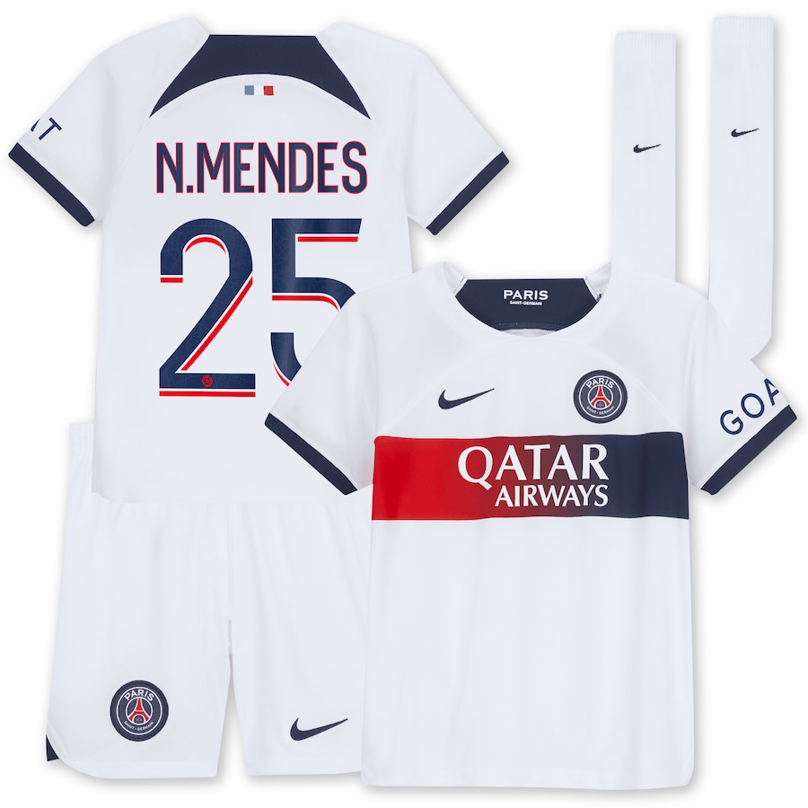 Maillot Kit Enfant PSG Extérieur 2023 2024, Foot Soccer Pro