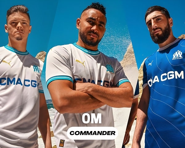 Maillot OM Domicile 2023/2024 Blanc Junior  Boutique Officielle Olympique  de Marseille