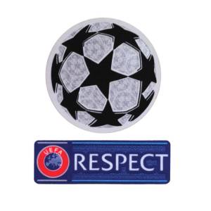 Badge Ligue des Champions et Uefa Respect (1)
