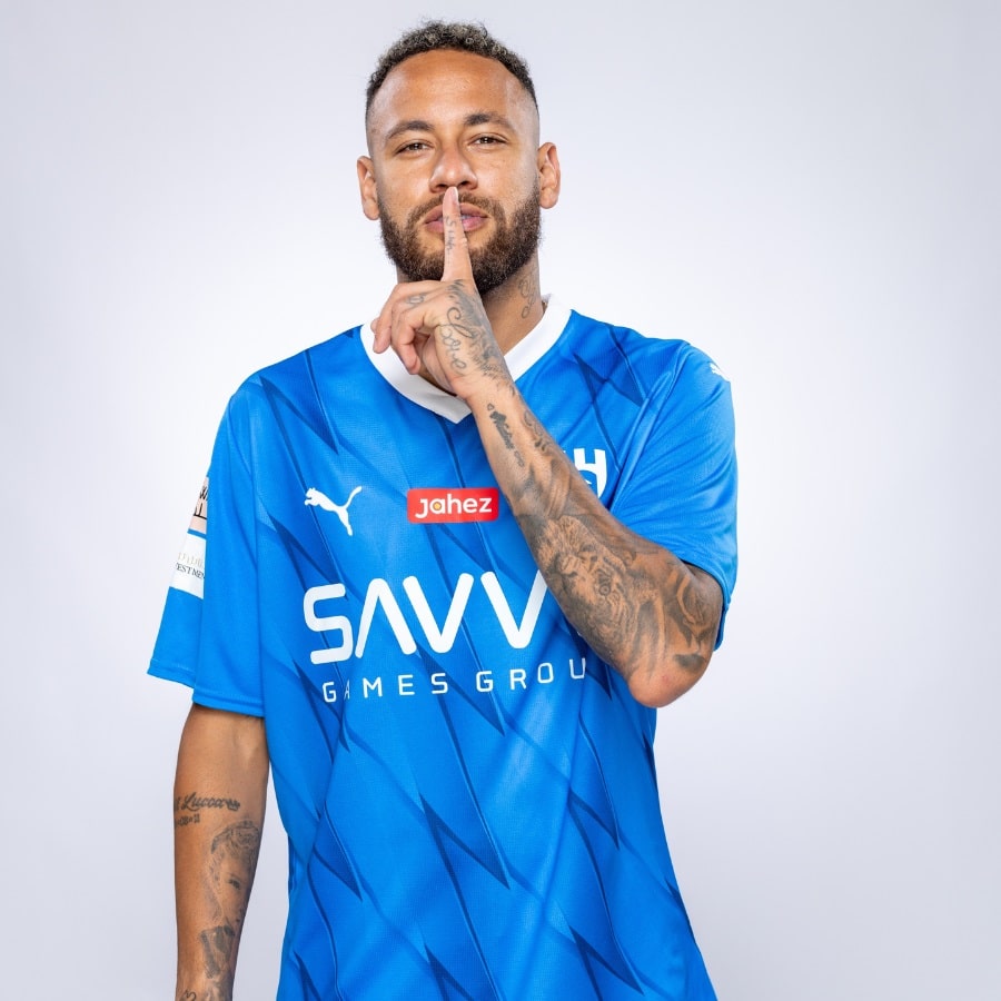 MAILLOT AL HILAL NEYMAR JR DOMICILE 2023 2024 (5)