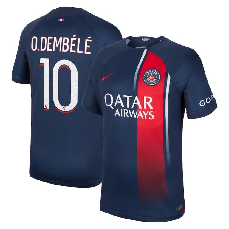 PSG HOME JERSEY 2023 2024 DEMBELE | Foot Soccer Pro