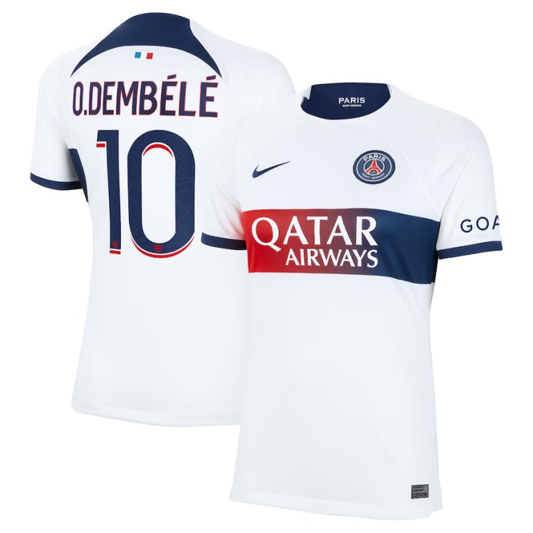 MAILLOT PSG EXTERIEUR 2023 2024 FEMME DEMBELE (1)