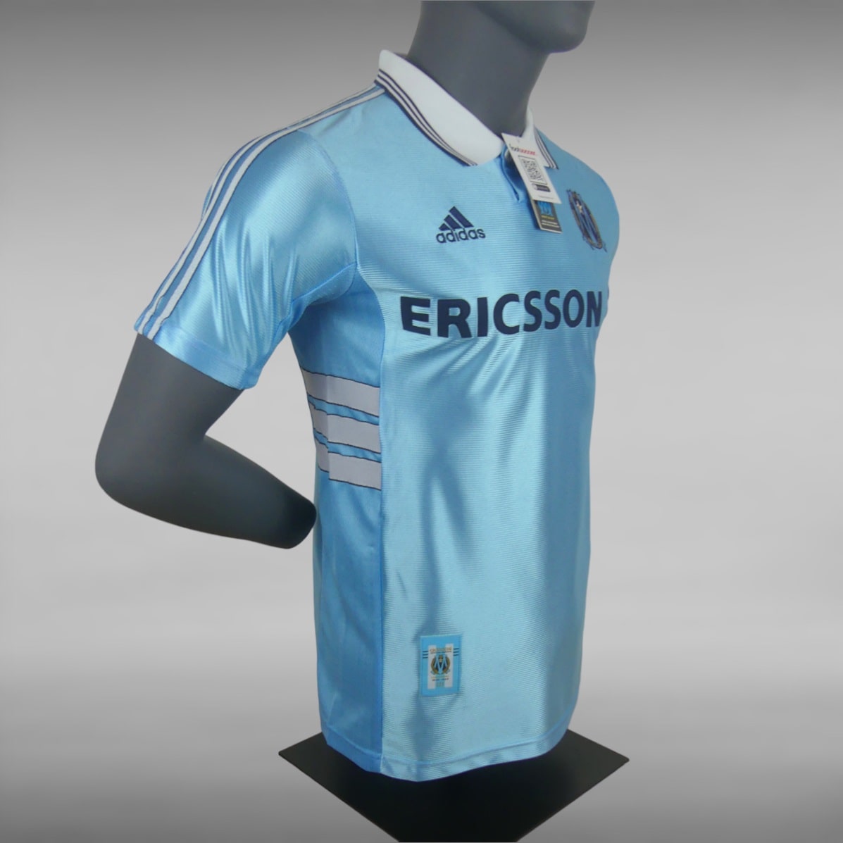 MAILLOT RETRO VINTAGE OM MARSEILLE BLEU 1998-99 (2)