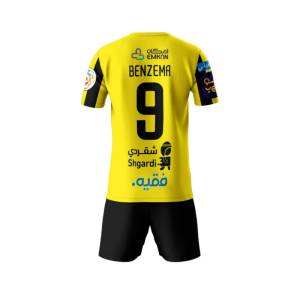 Al Ittihad Benzema Kids Jersey 2022 2023 Home (3)