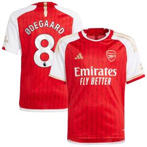 Arsenal Home Shirt 2023 2024 Child Odegaard (1)