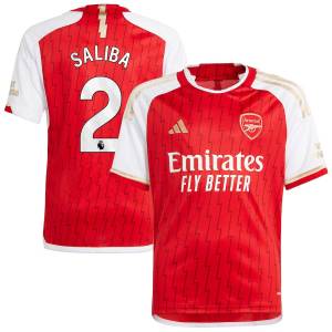 Arsenal Home Shirt 2023 2024 Saliba Child (1)