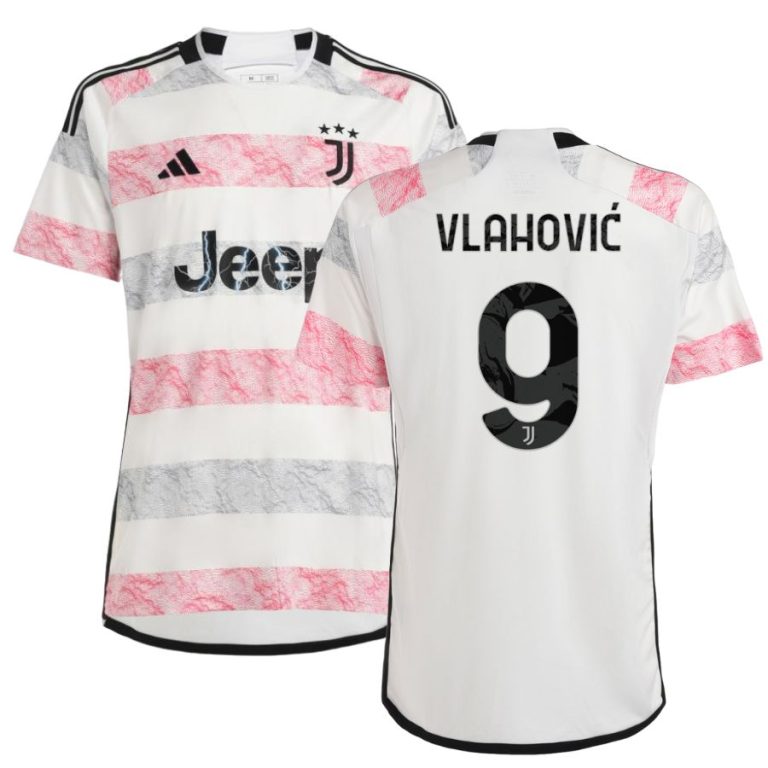 Juventus Away Shirt 2023 2024 Vlahovic (1)