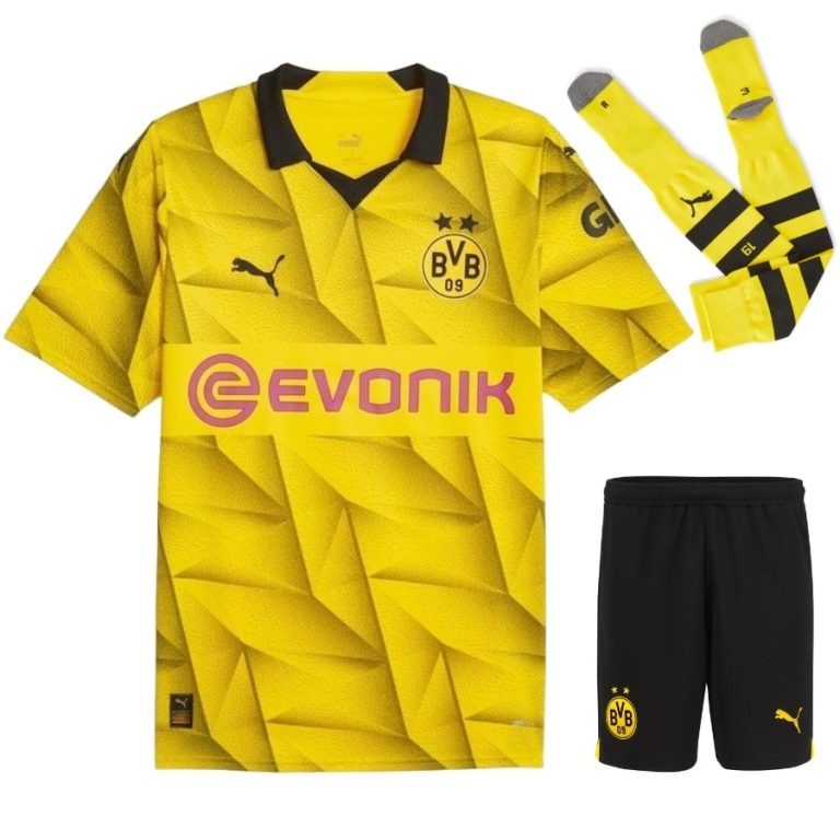 Maillot Kit Enfant BVB Dortmund LdC 2023 2024 (1)
