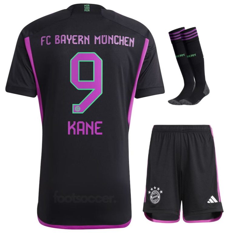 Bayern Munich 2023 2024 Away Kane Child Kit Shirt (1)