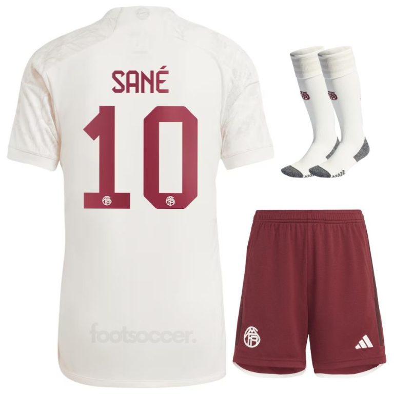 Bayern Munich 2023 2024 Third Sané Kids Kit Shirt (1)