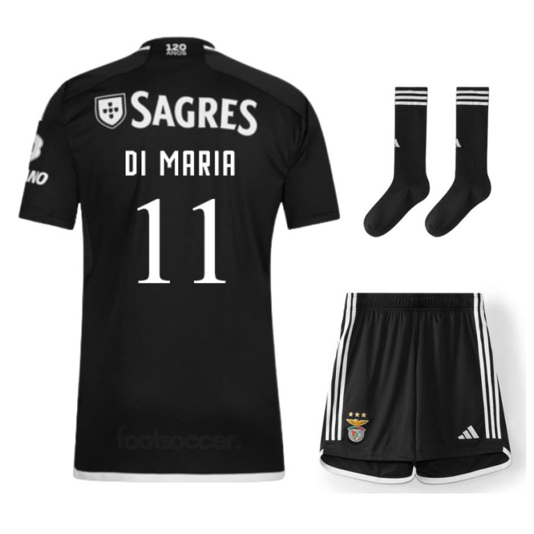 Benfica 2023 2024 Di Maria Away Child Kit Jersey (1)