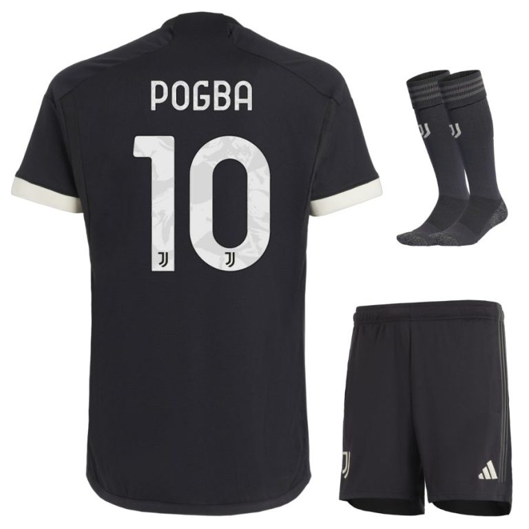 Juventus Third 2023 2024 Pogba Child Kit Jersey (1)
