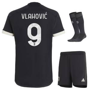 Maillot Kit Enfant Juventus Third 2023 2024 Vlahovic (1)