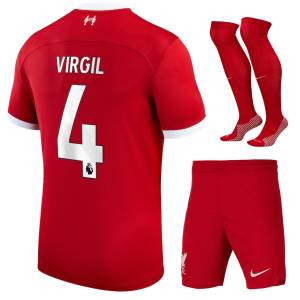 Maillot Kit Enfant Liverpool Domicile 2023 2024 Virgil (1)