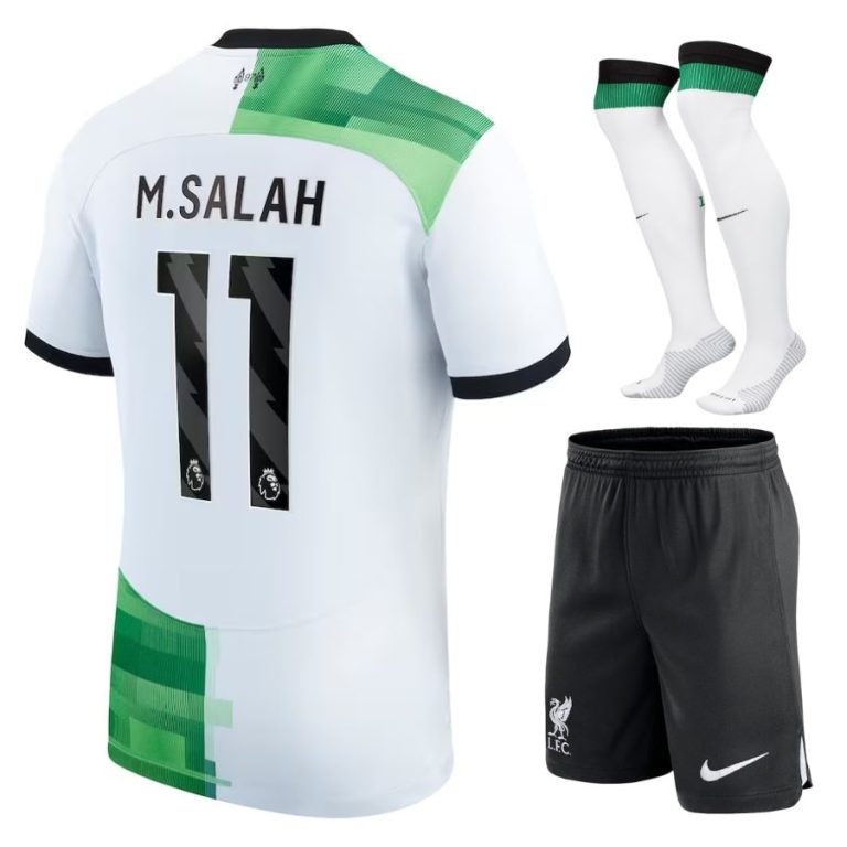 Liverpool Away Child Kit Shirt 2023 2024 Salah (1)
