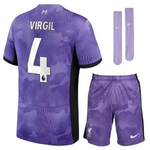 Maillot Kit Enfant Liverpool Third 2023 2024 Virgil (1)