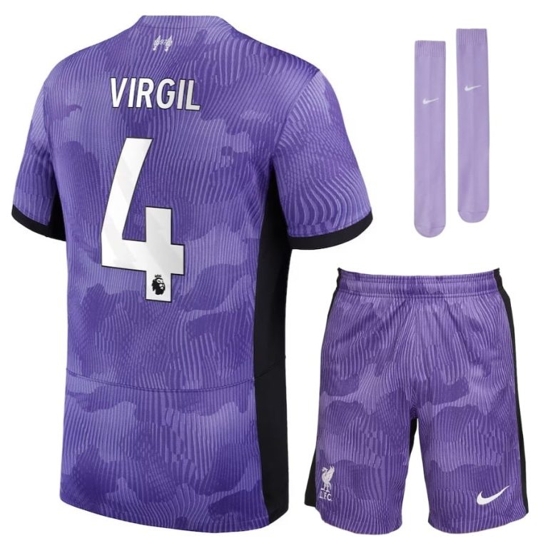 Liverpool Third 2023 2024 Virgil Child Kit Shirt (1)