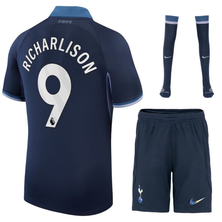 Tottenham Away 2023 2024 Richarlison Child Kit Jersey (1)