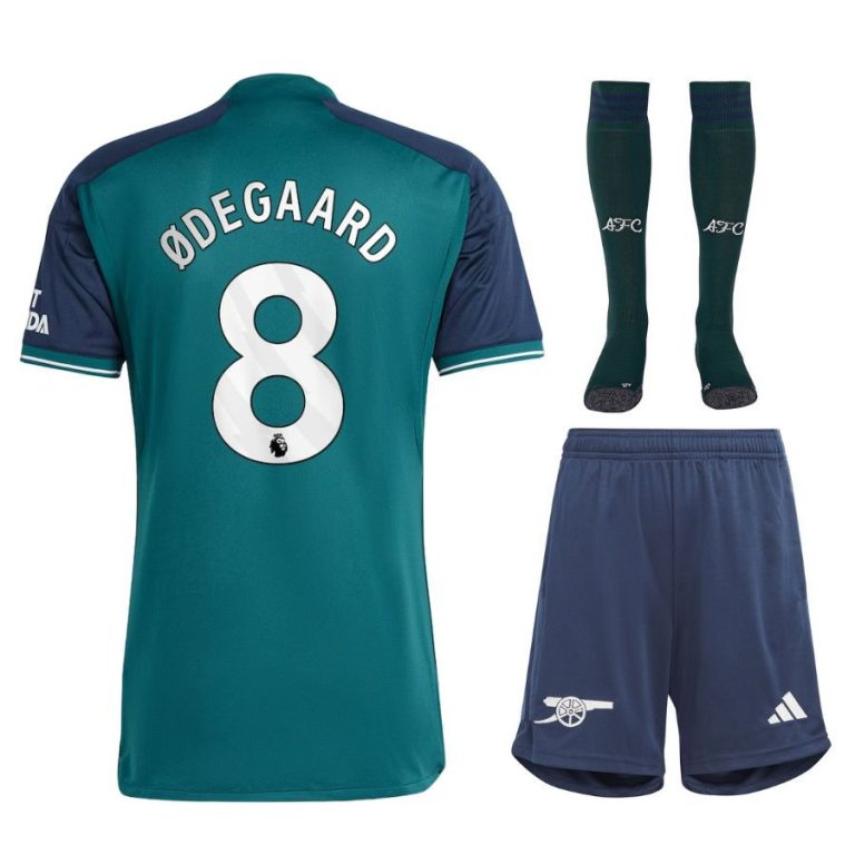 Arsenal 2023 2024 Odegaard Third Child Kit Shirt (1)