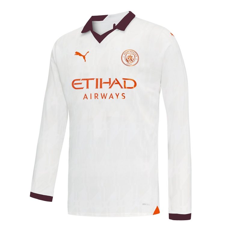Manchester City Away Shirt 2023 2024 Long Sleeve (1)