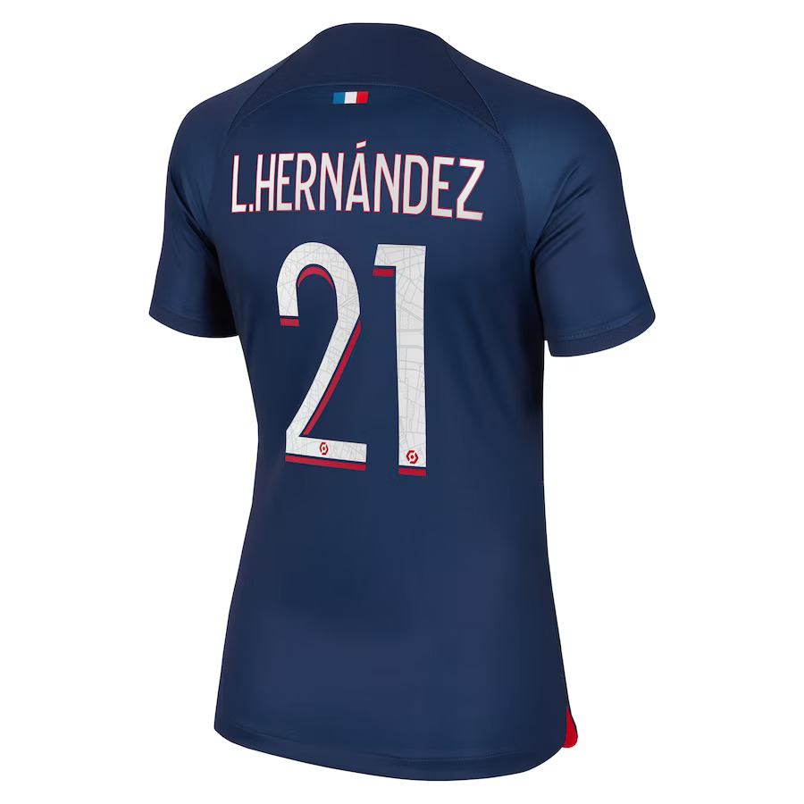 Maillot PSG 2023 2024 Domicile Femme L.Hernandez (2)