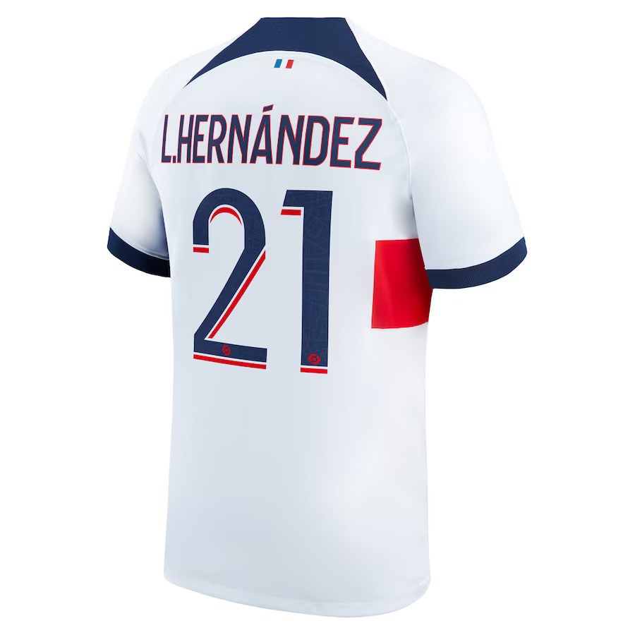 Maillot PSG 2023 2024 Extérieur L.Hernandez (2)