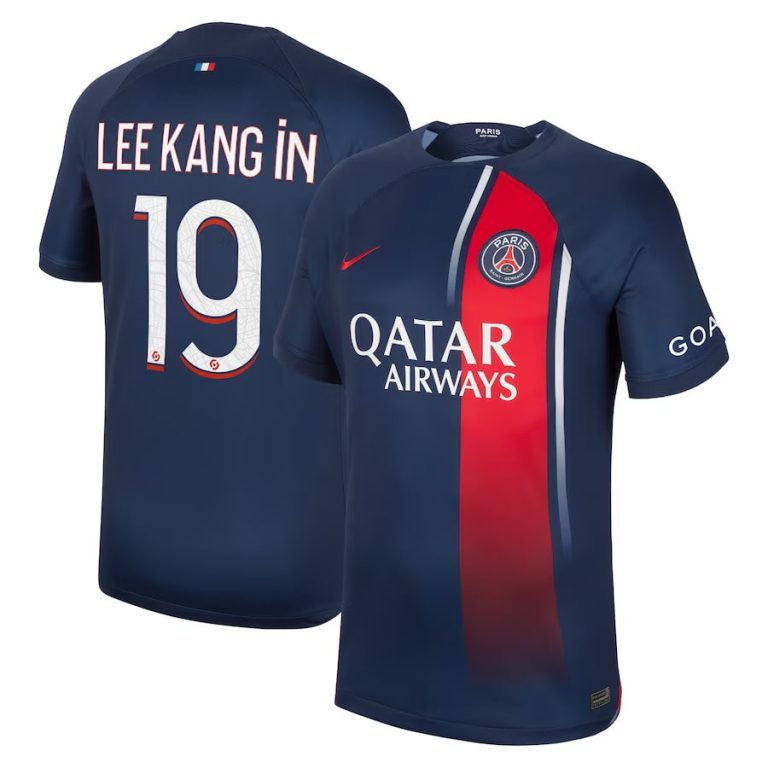 Camiseta PSG 2023 2024 Local Lee Kang En  Fútbol de pie profesional