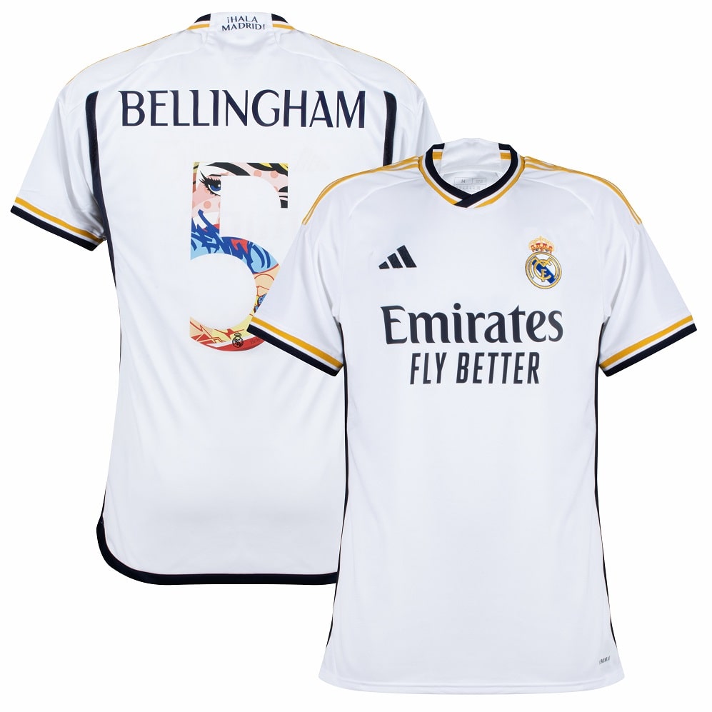 Maillot Real Madrid 2023 2024 Bellingham Pre Saison