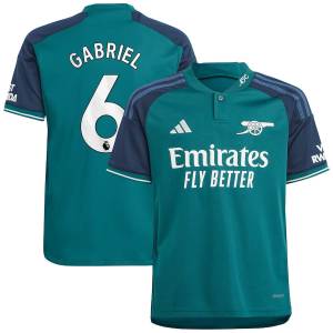 Arsenal Third Shirt 2023 2024 Child Gabriel (1)
