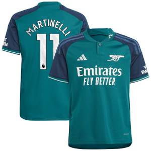 Arsenal Third Shirt 2023 2024 Martinelli Child (1)