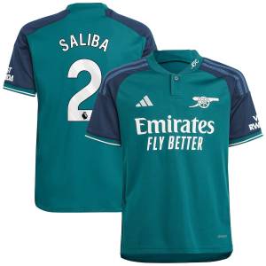 Arsenal Third Shirt 2023 2024 Saliba Child (1)