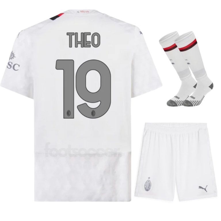 Milan Ac Away 2023 2024 Theo Child Kit Shirt (1)