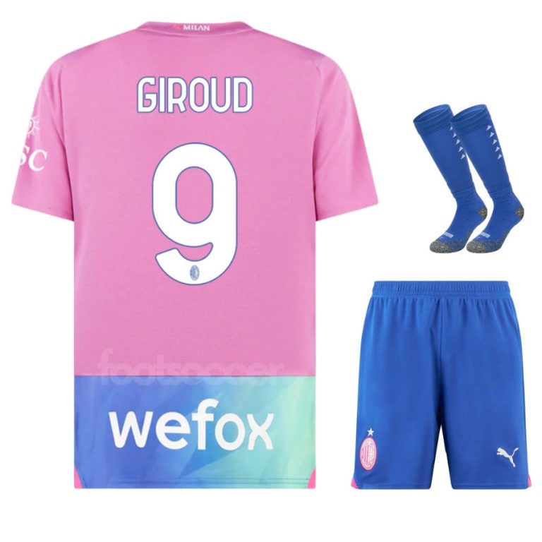 Milan Ac Third 2023 2024 Giroud Child Kit Shirt (1)